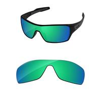 PapaViva Lentes de repuesto para Oakley Turbine Rotor OO9307, Verde azulado, Turbine Rotor
