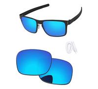PapaViva Lentes de repuesto y almohadillas nasales para Oakley Holbrook Metal OO4123, Hielo Azul, Holbrook Metal