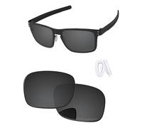 PapaViva Lentes de repuesto y almohadillas nasales para Oakley Holbrook Metal OO4123, negro, gris, Holbrook Metal