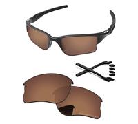 PapaViva Lentes de repuesto y kits de goma para Oakley Half Jacket 2.0 XL OO9154 62 mm, Café Cobre, Half Jacket 2.0 XL