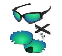 PapaViva Lentes de repuesto y kits de goma para Oakley Jawbone/Racing Jacket ventilada, Verde azulado, Jawbone/Racing Jacket Vented