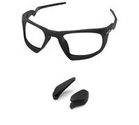 PapaViva Piezas de nariz de repuesto para Oakley Lateralis OO9431 de 60 mm, Negro-1 par, Euro Fit