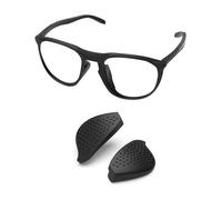 PapaViva Piezas de nariz de repuesto para Oakley Thurso OO9286 / Thurso AF OO9286A, Negro-1 par, Asian Fit