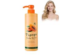 Papaya Crema Corporal 500 ml, loción corporal papaya Brightening, alivia el enrojecimiento después del sol de verano, limpieza profunda y tonifica la piel, suaviza y suaviza la piel