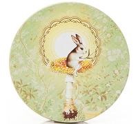 Papaya CT008 Spring Bunny - Caja metálica (15,5 x 15,5 x 5 cm), Color Verde