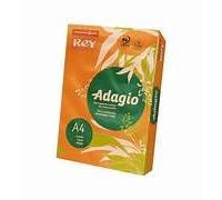 Papel A4 80 grs. color naranja marca Adagio Rey