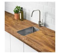 Papel Adhesivo Aluminio Cocina Papel pintado de PVC grano madera 90cm ancho for puerta, armario, mesa, muebles, resistente al agua para Decorar Muebles Cocina(D01024,90x500cm)