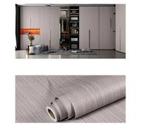 Papel Adhesivo Aluminio Cocina Papel pintado de PVC grano madera 90cm ancho for puerta, armario, mesa, muebles, resistente al agua para Decorar Muebles Cocina(D01029,60x1000cm)