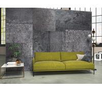 Papel Ámbar Mármol Imitación Premium Pared Mural Decoración 368x248cm Gris Negro