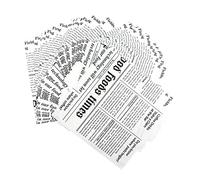 Papel Antigrasa Hamburguesa Encerado Alimentos - Estilo Retro PerióDico Antiguo Horneado Regalo Chips Fritos AntíGena Encerada Comida Pastel Queso SáNdwich Pan Mantequilla (18x18cm) 100 Piezas