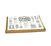 Hostelnovo - 500 Piezas Papel Antigrasa - Papel Kraft Blanco - 30 x 20 cm - Hamburguesas, Kebab, Papas Fritas, Sandwich - Papel encerado Alimentos - Patrón Leyendas del Ajedrez