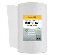 Papel burbujas embalaje mudanza en rollo. Perfecto para embalar, mudanzas, envíos y relleno. (50 cm (Ancho) x 20 m (Largo))