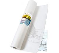 Tritart Papel Calco para Tela - Rollo Papel Vegetal de Seda 50g de 40 cm x 50 m para Patrones Costura Calcos Manualidades y Proyectos DIY