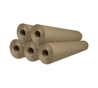 Papel Camilla Ecológico Natural (60 cm x 60 m) | Rollo Papel Camilla Masaje Ecológico Natural (5 Rollos Precorte 40 cm)