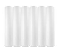 Papel Camilla Fiselina Extrasuave Blanco Precortado a 40 cm | Rollos de Papel Camilla de Poliéster y Celulosa (6 Rollos)