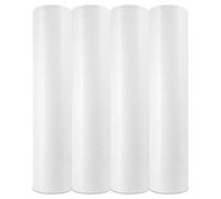 Papel Camilla Fiselina Extrasuave Blanco Precortado a 40 cm | Rollos de Papel Camilla de Poliéster y Celulosa (4 Rollos)