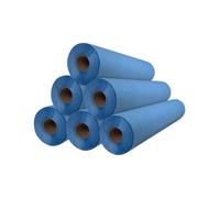 Papel Camilla Parafinado Antigoteo Azul 60 cm x 70 m - 6 Rollos, Sin Precorte - Papel Camilla Masaje, Clínicas, Tatuaje, Fisioterapia, Estética