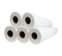 Papel Camilla Polipropileno 58 cm x 80 m | Rollos de Papel para Camilla Precortado cada 40 cm (Blanco, 5 Rollos)