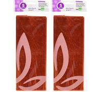 Papel Celofan Liderpapel CL12 50X70 Cm 22G/M2 Bolsa De 5 Hojas Naranja (Paquete de 2)