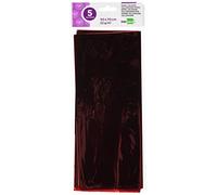 Papel celofan liderpapel 50x70 cm 22g/m2 bolsa de 5 hojas rojo - CL14
