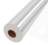 Papel Celofán Transparente 88cm(se pliega a 44cm) x 67m, Grosor 3 Mil - Rollo de Papel Regalo Transparente para Embalaje de Regalos, Manualidades y Decoración de Eventos
