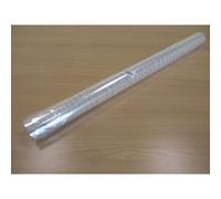 Papel Celofan Transparente Puntos Salteados Blanco, Bobina 0,8 x 50 m.