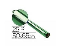 Papel Charol MARGOK Verde Fuerte 50 x 65 cm, Rollo 25 Hojas