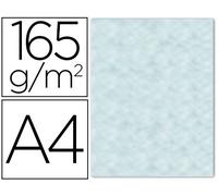 Papel color liderpapel pergamino con bordes a4 165g/m2 azul pack de 25 hojas