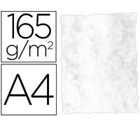 Papel color liderpapel pergamino con bordes a4 165g/m2 gris pack de 25 hojas