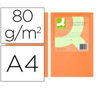 Papel Color Q-Connect Din A4 80Gr Naranja Intenso (500 Hojas)