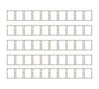 Papel con membrete - 50 hojas navideñas con diseño de borde de Navidad, papel resistente, diseño fácil de escribir, multiusos para escribir cartas, invitaciones de boda, tarjetas de felicitación