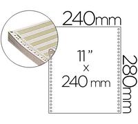Papel Continuo 240 mmx11 Forrado con 2500 Hojas 1 Copia