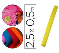 Papel Crepe 50 cm X 25 M 85G/M2 Amarillo