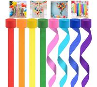 Papel crepé de colores, 4,5 cm de ancho x 25 metros de papel crepé