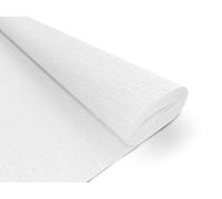 Papel Crepé Premium - 160 g/m2 - para Floristería y Proyectos Artísticos - 101 Blanco