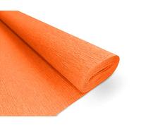 Papel Crepé Premium - 160 g/m2 - para Floristería y Proyectos Artísticos - 106 Naranja Oscuro