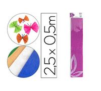 Papel Crespon Liderpapel 50 Cm X 2.5M Metalizado Rosa