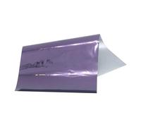 Papel de aluminio for estampado en caliente, lámina laminadora transferencia holográfica, color dorado claro, for arte, artesanía, tarjeta Navidad para estampado en caliente(Light purple 50pcs)