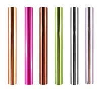 Papel de aluminio metálico de 6 colores para artes y manualidades,actividades en el aula y artistas, rollo de papel de aluminio reactivo de 7.6x196 pulgadas,papel de cartón de color para tarjetas