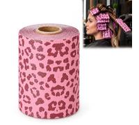 Papel de aluminio para peluquería, estampado de leopardo, color rosa | Rollo de lámina antideslizante para mechas de pelo para resaltar y balayage en peluquería, 12 cm x 9 cm