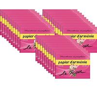 Papel de Armenia con rosa - Lote de 30