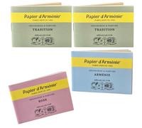 Papel de Armenia - Pack de 4 Libritos (2 Tradition + 1 Arménie + 1 Rose) | Incienso en Papel con Aromas Naturales y Florales | Papier d’Arménie Original | Papier d'Arménie Tradition Mdalllies D'Or