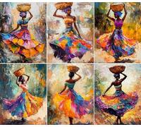 Papel de arroz africano para mujer, 20 x 26,5 cm (6 hojas) - 6 papeles de belleza para decoupage para collage, medios mixtos, fabricación de tarjetas y manualidades, decoupage por CRAFT KREATIVELY