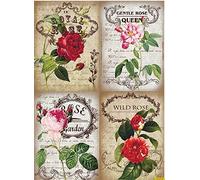 Papel de Arroz Cadence Wild Rose 30x41cm Ref. 277