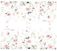 Papel de arroz con borde rosa bebé, 29 x 37 cm (2 hojas) - Decoupage 4 piezas de borde en paredes, muebles y manualidades, decoupage por CRAFT KREATIVELY