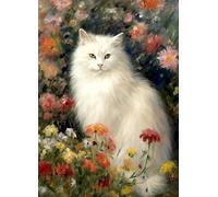 Papel de arroz de gato blanco, 29 x 40,3 cm, diseño de papel de decoupage para collage, medios mixtos, fabricación de tarjetas y manualidades, decoupage por CRAFT KREATIVELY