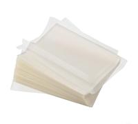 Papel de arroz glutinoso comestible de grado alimenticio, material de almidón natural para postres caseros, envoltura de caramelos, transparente, 8 x 6,5 cm, paquete de 500