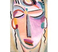 Papel de arroz ‘Mystical Head Meditation by Alexej von Jawlensky’, 29 x 40cm (1pc) - para Muebles Póster Decoupage by CRAFT KREATIVELY