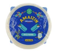 Papel de arroz para rollitos Amaizin, 12 tortitas