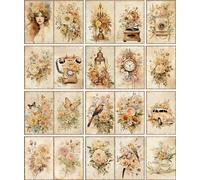 Papel de arroz Tarjetas Victorianas, 29 x 34cm (1pc) - para Muebles Póster Decoupage by CRAFT KREATIVELY